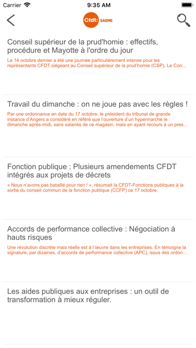 CFDT SAEME screenshot 4