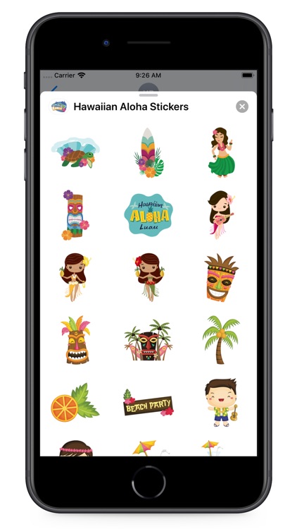 Hawaiian Aloha Stickers