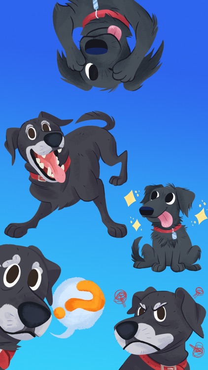 Mr. Cooper Black Dog Stickers screenshot-3