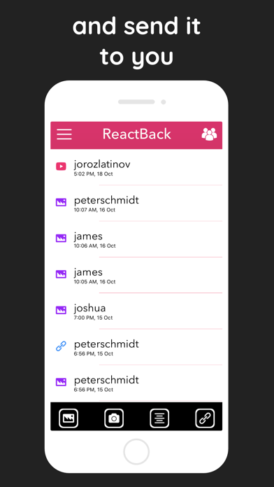ReactBack screenshot 3