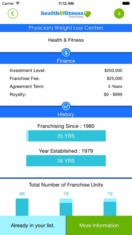 Health and Fitness Franchises screenshot-3