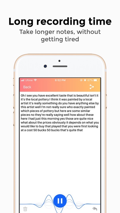 Speak to Type - Notes app