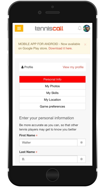 TennisCall: Social Tennis App screenshot-6