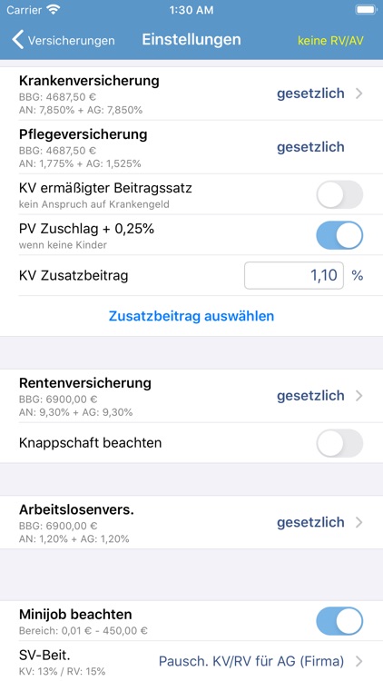 Nettolohn 2020 für iPhone