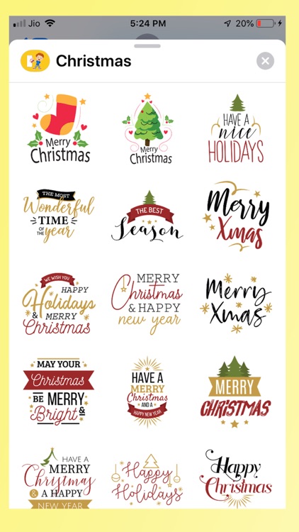 Christmas Stickers!