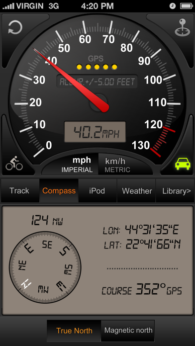 Speedometer GPS+ screenshot1