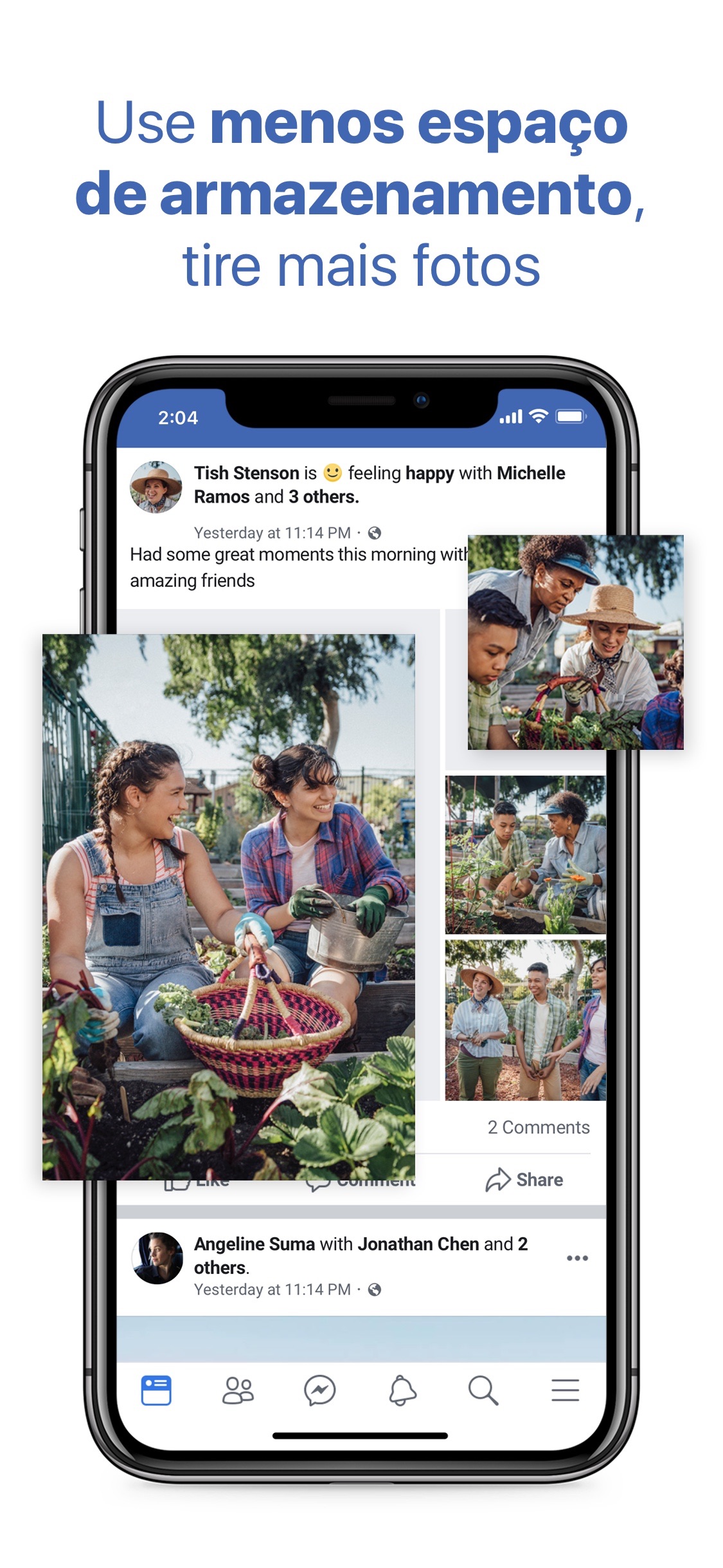 Screenshot do app Facebook Lite