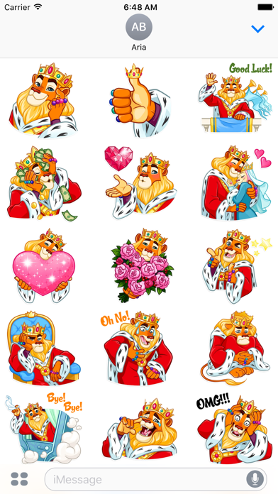 Funny Lion King Sticker screenshot 2
