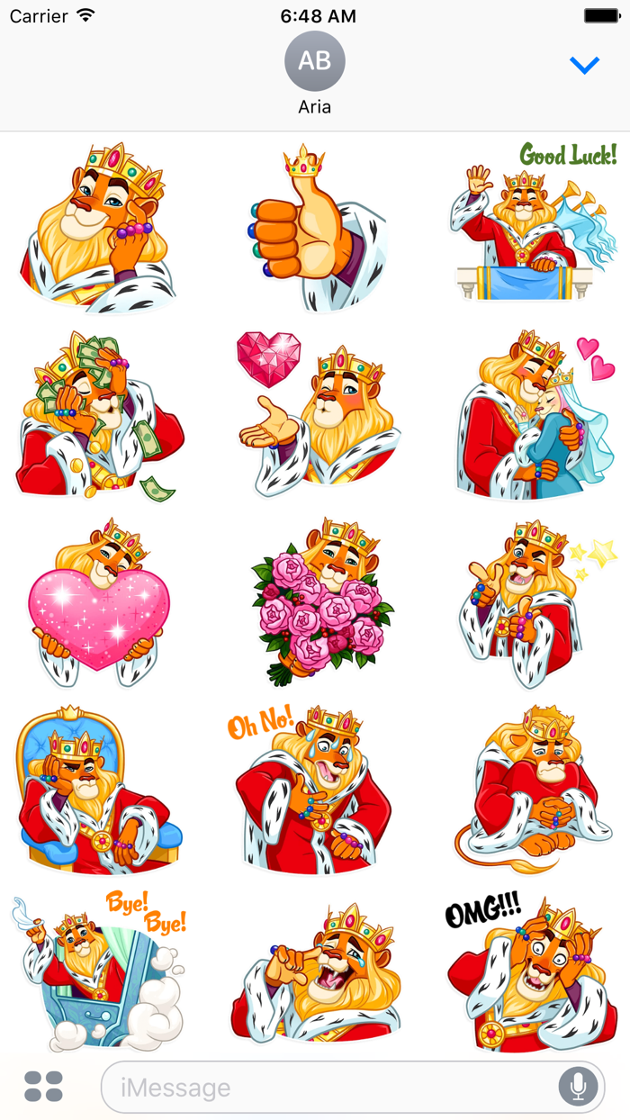 Funny Lion King Sticker