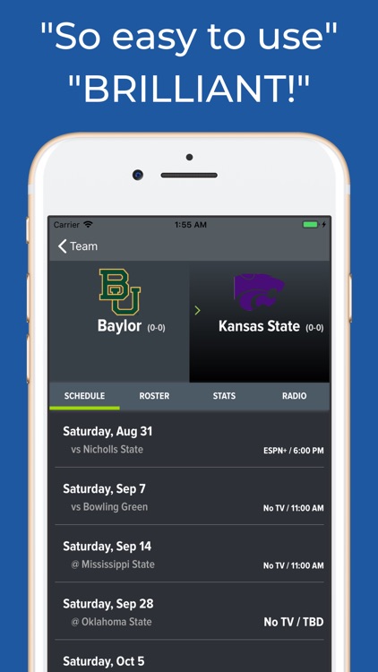 Baylor Football Schedules screenshot-8