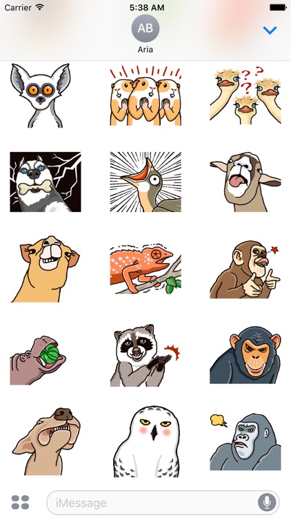 Animated Funny Animals Sticker