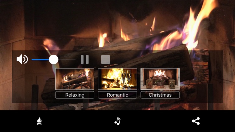 Fireplace With Music HD