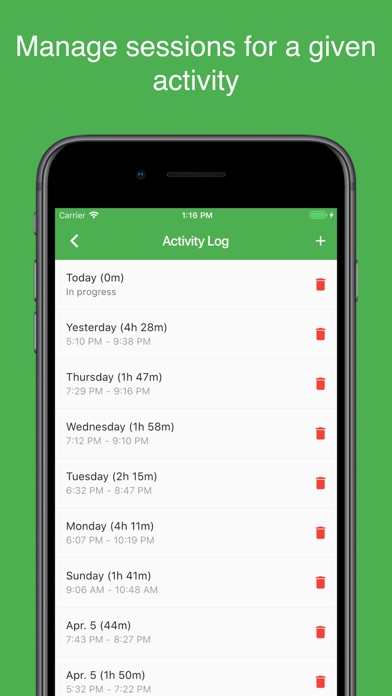 Activity Log - Time Tracker screenshot 4