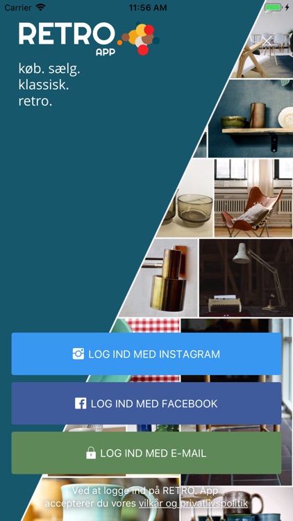 RETRO App  - Køb og salg