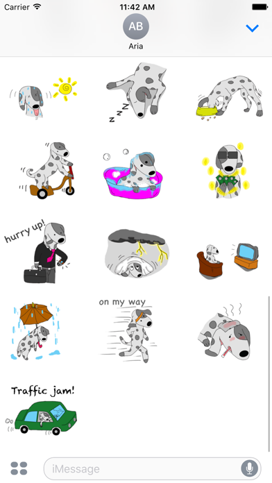 Brave Dalmatian Dog Sticker screenshot 4