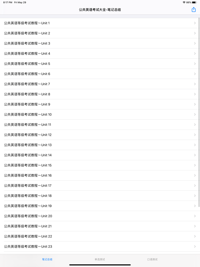 公共英语15级考试大全