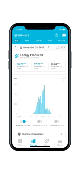 Enphase Enlighten app screenshot