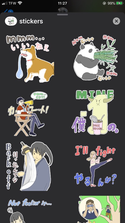 Bilingual Japanese Stickers