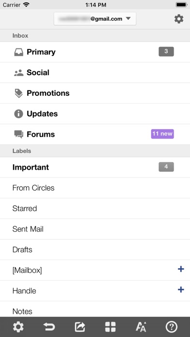 iMailG - Gmail and Google Apps on the go Screenshot 2