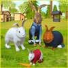 Cute Rabbit Family Adventure
