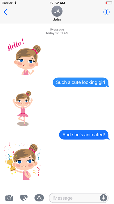 How to cancel & delete Animated Ballet GIRL Stickers from iphone & ipad 3