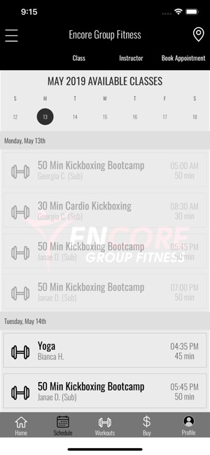 Encore Group Fitness(圖3)-速報App