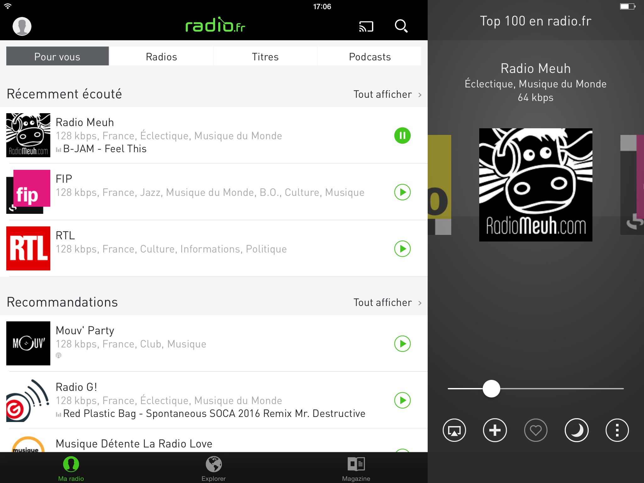 radio.fr - radio et podcast screenshot 3