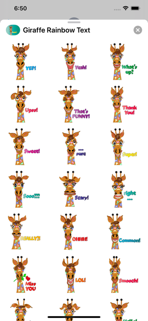 Giraffe Rainbow Text(圖2)-速報App