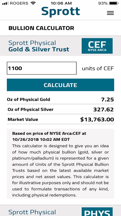 Sprott Bullion Tracker screenshot-4