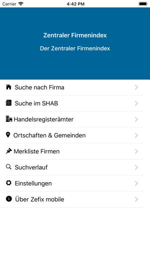 Zefix mobile