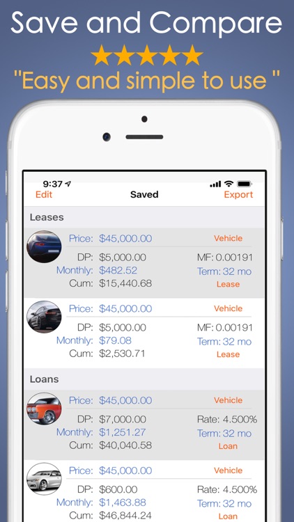 Car Payment Calculator Mobile screenshot-3
