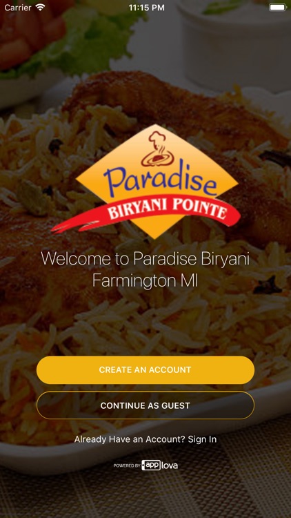 Paradise Biryani Michigan