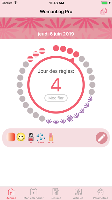 WomanLog Pro Calendrier WomanLog Pro Calendrier