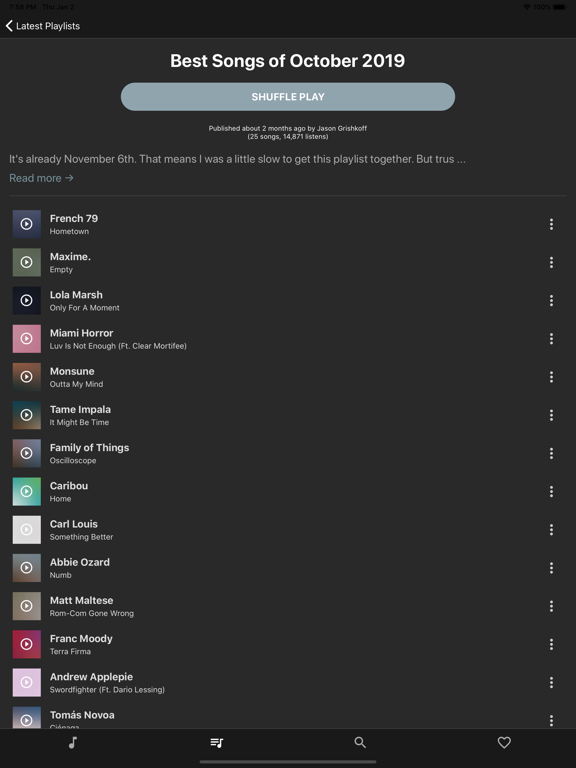 Indie Shuffle - Free New Music screenshot