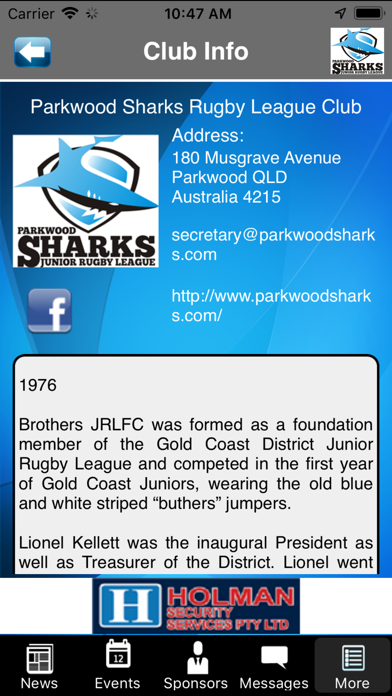 Parkwood Sharks JRLC screenshot 3