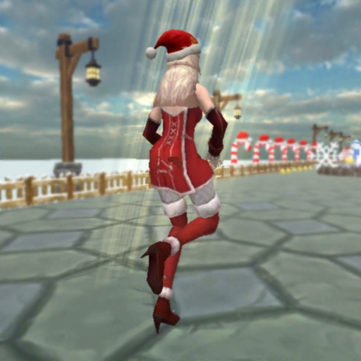 Christmas Santa Girl Run iOS App
