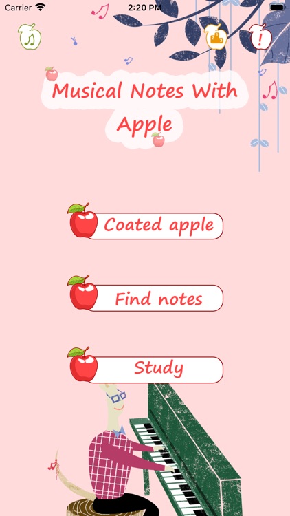 Musical Notes With Apple