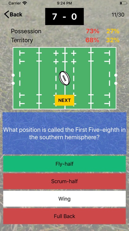 Rugby Union Quiz App