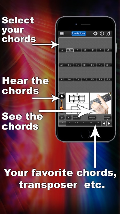 Guitar Chords Lite LR screenshot-0