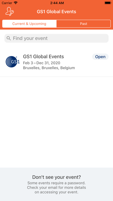 How to cancel & delete GS1 Global Events from iphone & ipad 2