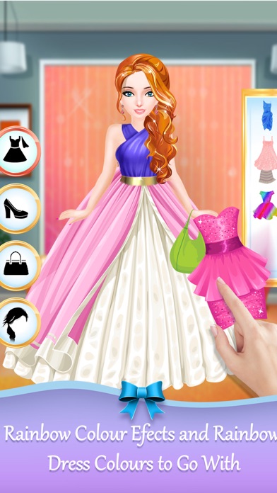 Rainbow Princess Makeup Dress screenshot 3