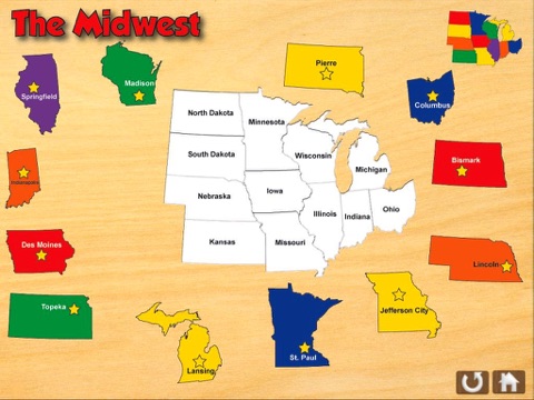 United States Puzzle and Guide - náhled