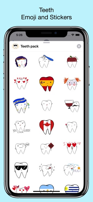 Teeth Emojis & Smiley stickers(圖1)-速報App