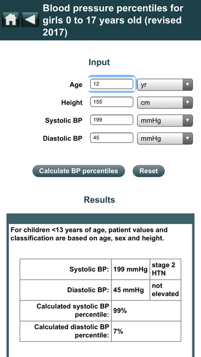 EBMcalc Pediatrics screenshot1