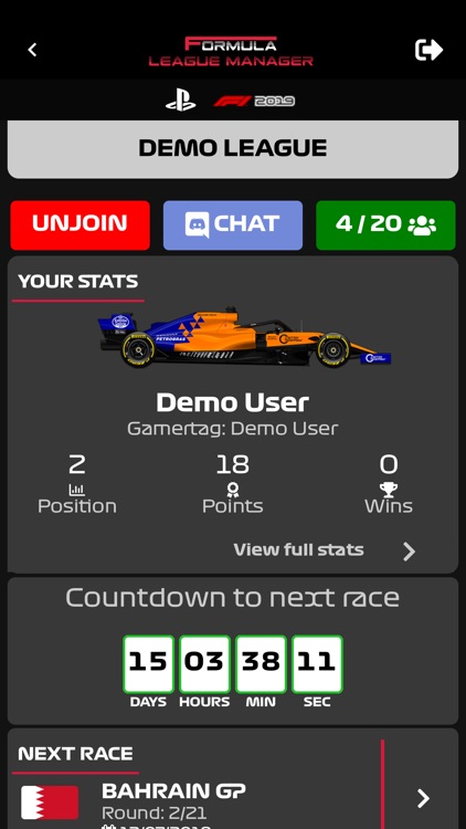 Formula League Manager