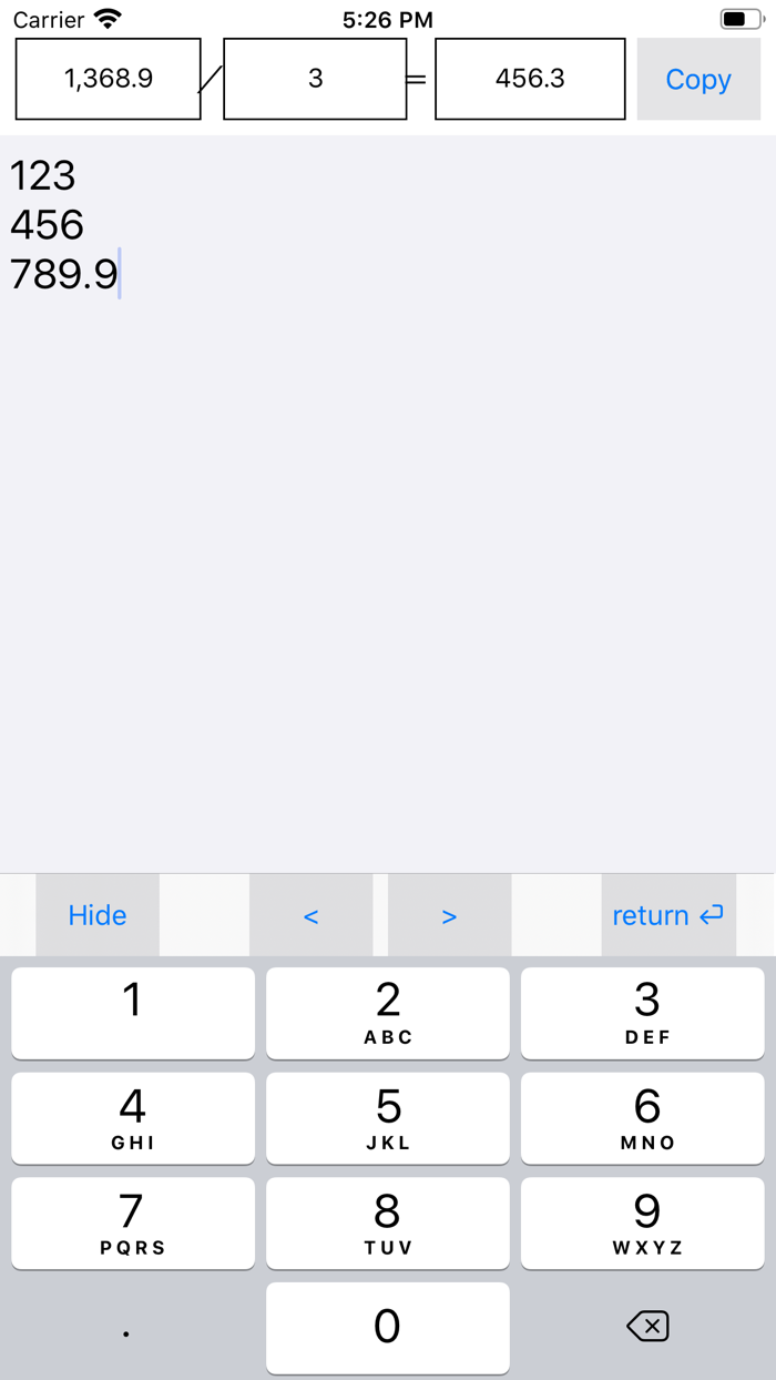 Total Average Calculator