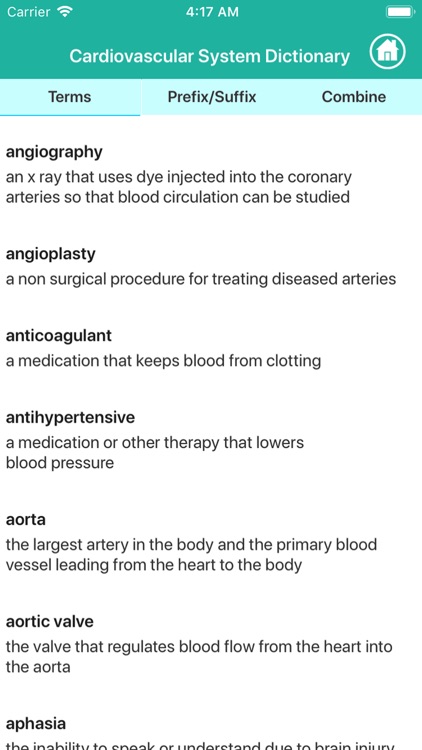 Cardiovascular Medical Terms screenshot-5