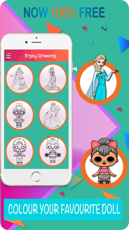 Dolls Colouring Book screenshot-4