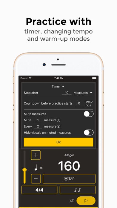 Andante Metronome - Tempo App screenshot 2