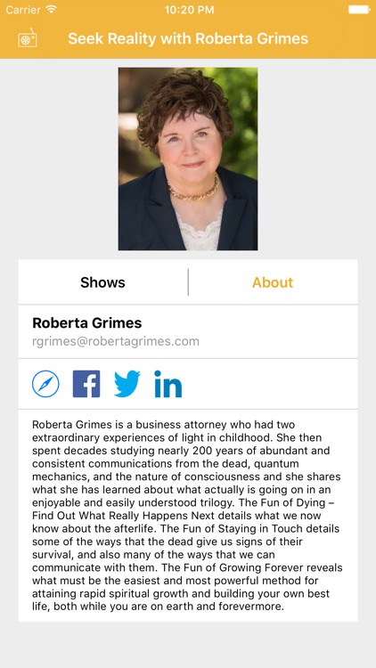 Seek Reality w/ Roberta Grimes